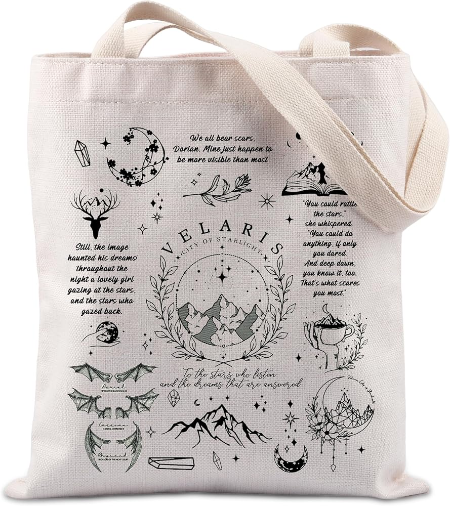 Book Inspired Gift ACOTAR Gift SJM Gift Velaris The City of Starlight Tote Bag To The Star Who Listen Gift