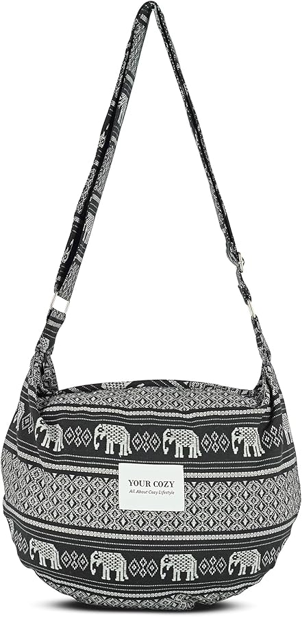 Your Cozy Women's Sling Crossbody Bags Large Shoulder Shopping Hobo Bag Handbag Top Zip Bags Handmade Messenger Bag