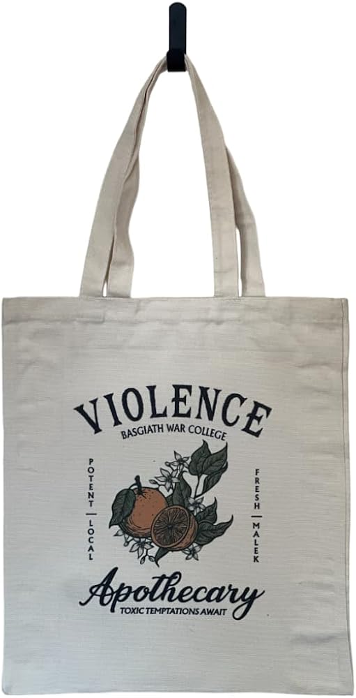 Tote Bag fan art of Blood Wings - Violence Orange with gift sticker - Bag with reinforced handles for book lovers | 35 x 40 cm
