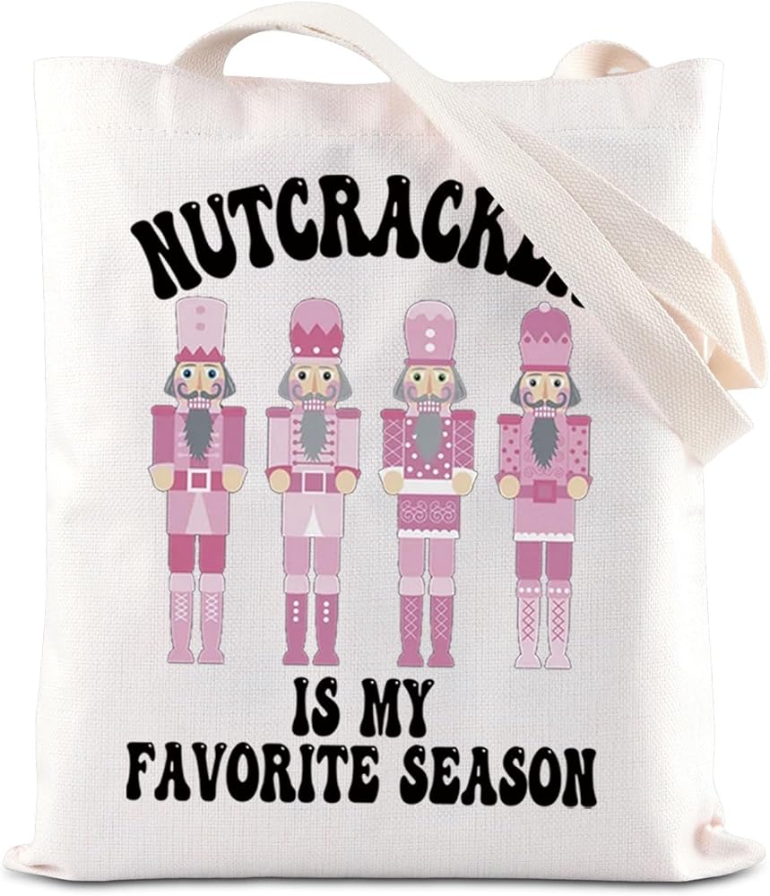 TSOTMO Nutcracker Inspire Gifts Ballet Dancer Tote Bag Nutcracker Ballet Handbag Ballet Lover Gift Nutcracker Squad Gift