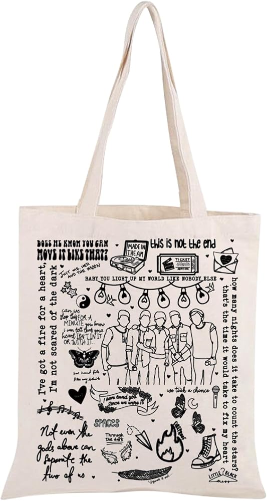 OD Lyrics Inspired Gift Music Quote Tote Bag Music Lover Gift Singer Album Gift For Music Fan Singer Tour Gift