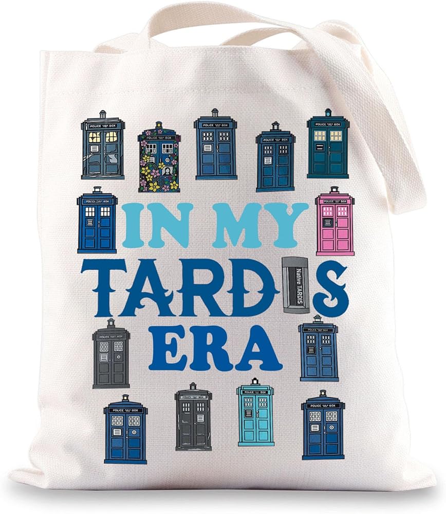 Doctor TV Show Tote Bag Doctor TV Series Gift Police Box Shoulder Bag Doctor Police Box Merchandise