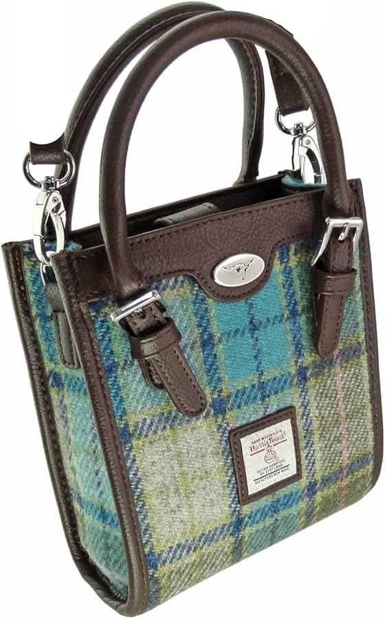 Harris Tweed 'Keltie' Tall Mini Tote Handbag With Removable Shoulder Strap