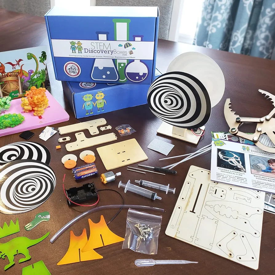 Monthly Subscription Kit - 12 Month Box - 36 STEM Projects - Boys & Girls - Children Age 7-Teen - Educational Science Learning Toys & Lab Experiments Set - Perfect Kids Gift Crate