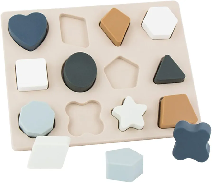 VICASKY 2 Sets Puzzle Shape Matching Toys Color Learning Toys Education Plaything Geometry Shape Matching Toy Shape Learning Toys Early Educational Toys Shape Sorter Toy Shape Toys