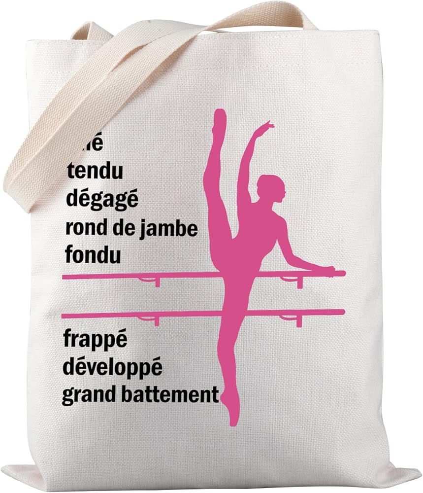 Ballerina Tote Bag Ballet Dance Tote Bag Professional Ballet Dancer Gift Ballet Dance Lover Gift