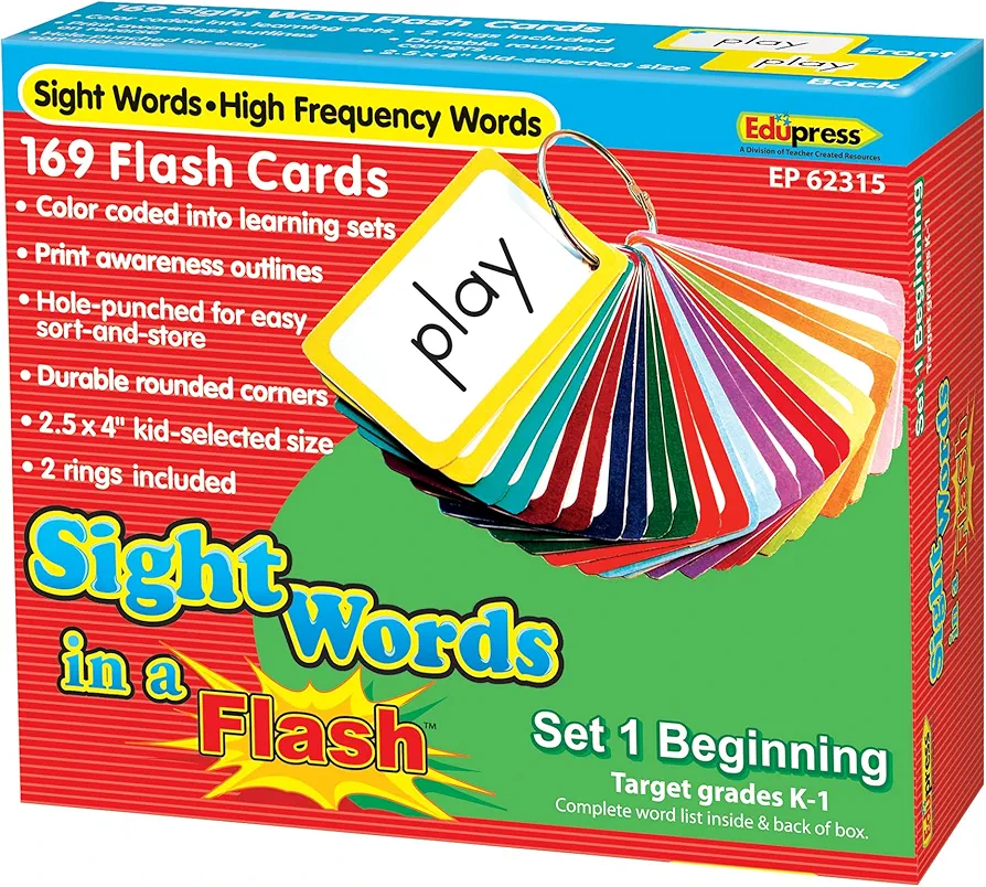 Edupress Sight Words in A Flash (Set 1)