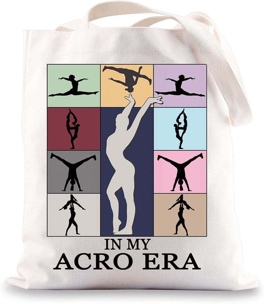 Acrobat Tote Bag Acrobatic Gymnastics Gifts In My Acro Era Acro Dancer Gifts Aerialist Tote Bag