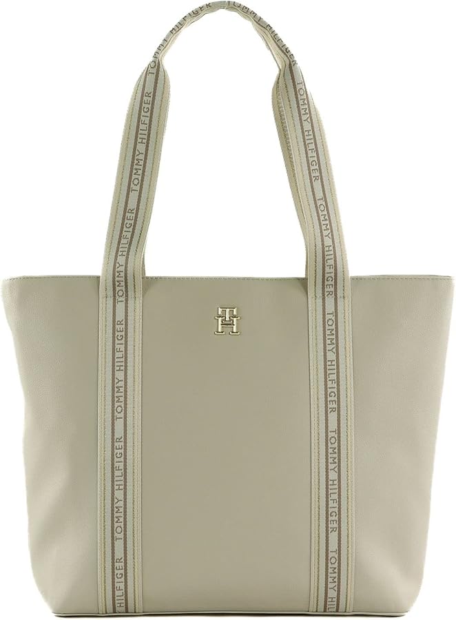 Tommy Hilfiger Beige Polyester Handbag