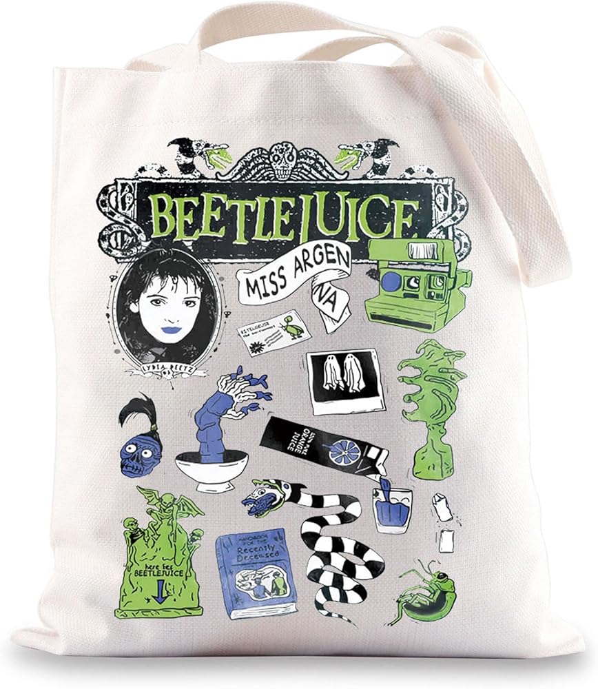 Lydia Deetz Tote Bag Sandworm Gifts Beetle Movies Gift Ghost The Most Gifts Never Trust The Livings Gifts