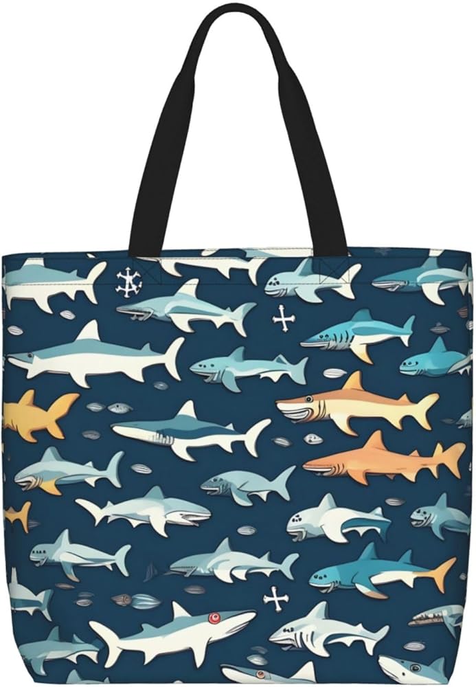Loon Nature Bird Print Tote Bag Zipper Casual Tote'S Handbag Big Capacity Work Bag Shoulder Bag With Pockets