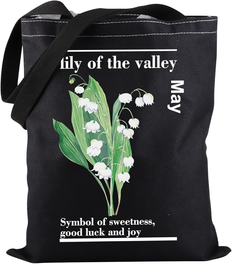 May Lily Tote Bag Lily Of The Valley May Symbol Of Sweetness Good Luck And Joy Tote Bag Lily Lover Gift