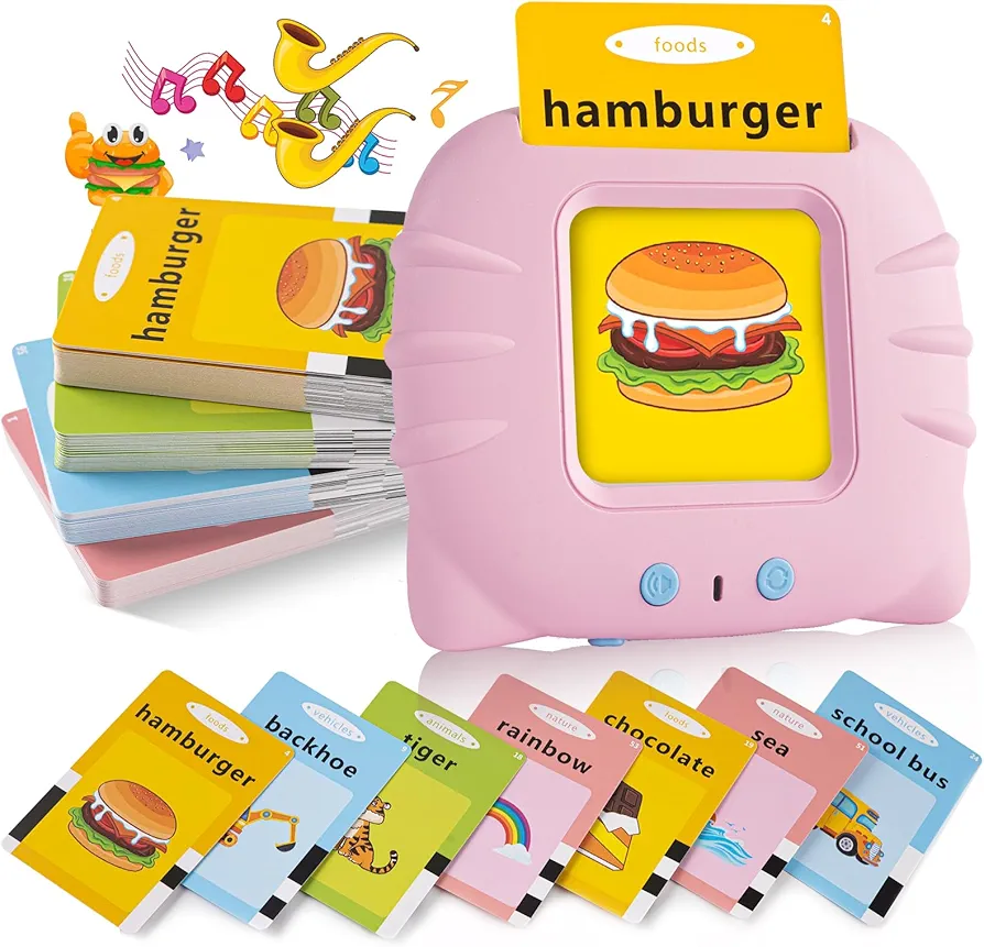 Talking Flash Cards for Kids 384pcs Sight Words,Speech Therapy Toys for Toddlers,Sensory Toys for Children with Autism,Learning Toys for Boys and Girls Gifts