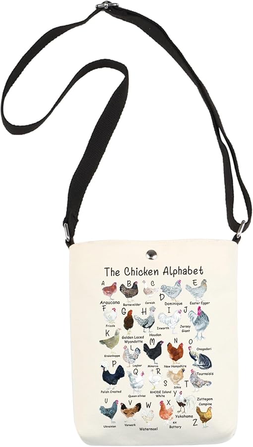 Chicken Shopping Bag A-Z Of Chicken Tote Bag Chickens Gift Chicken Lover Gift Gift For Chicken Lover Owner