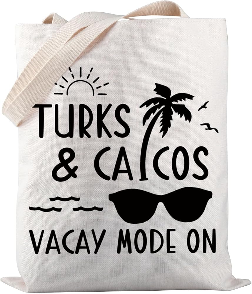 Beach Vacation Tote Bag Turks & Caicos Tote Bag Family Trip Tote Bag Summer Vibes Gift