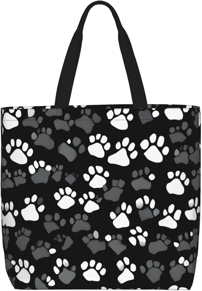 Japanese Sushi Black Print Tote Bag Zipper Casual Tote'S Handbag Big Capacity Work Bag Shoulder Bag With Pockets