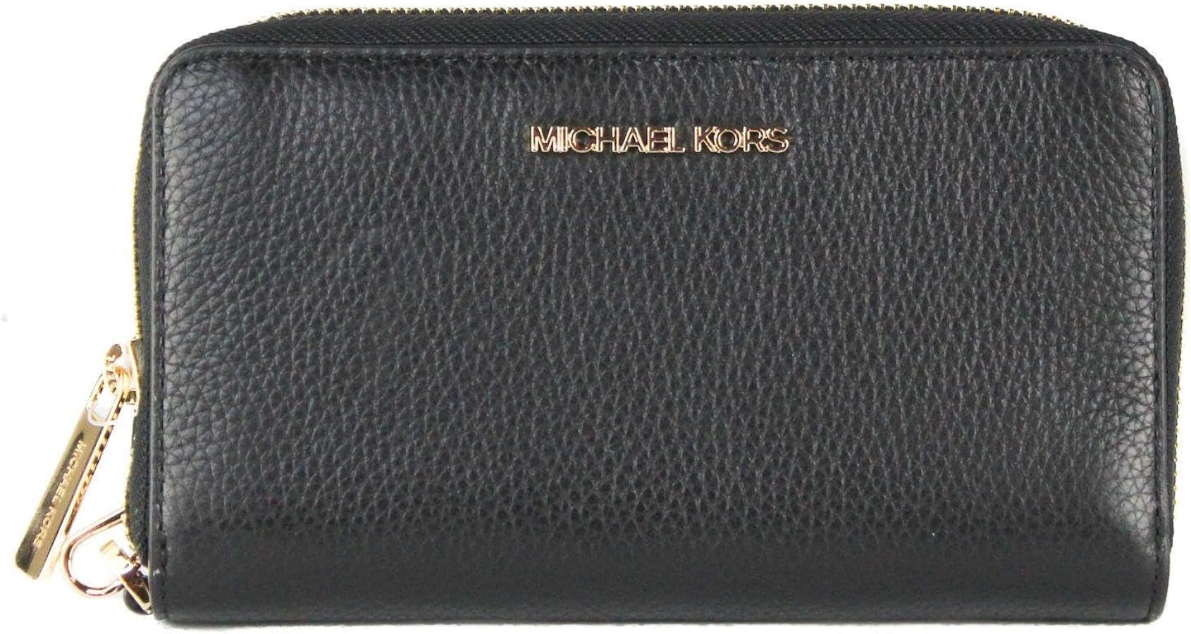 Large Pebbled Leather Smartphone Wristlet