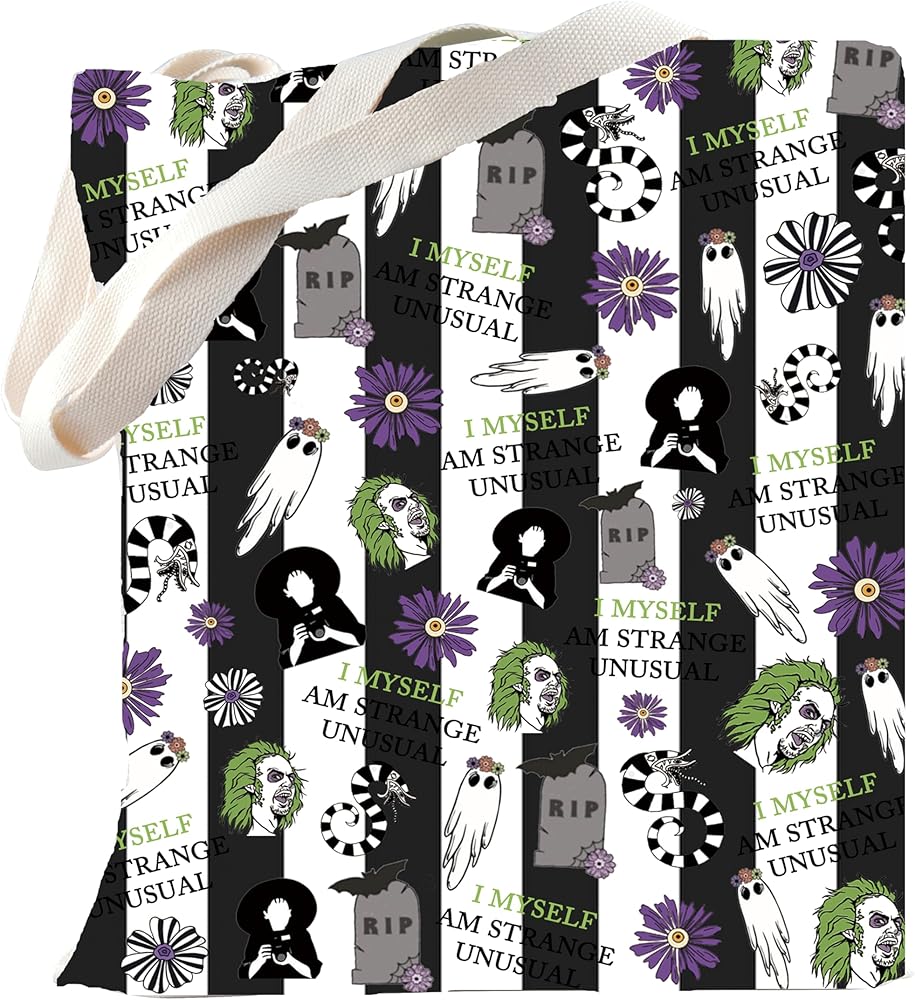 TSOTMO Beetle Spooky Movie Merch Tote Bag Sandworm Snake Horror Character Movie Killer Gift