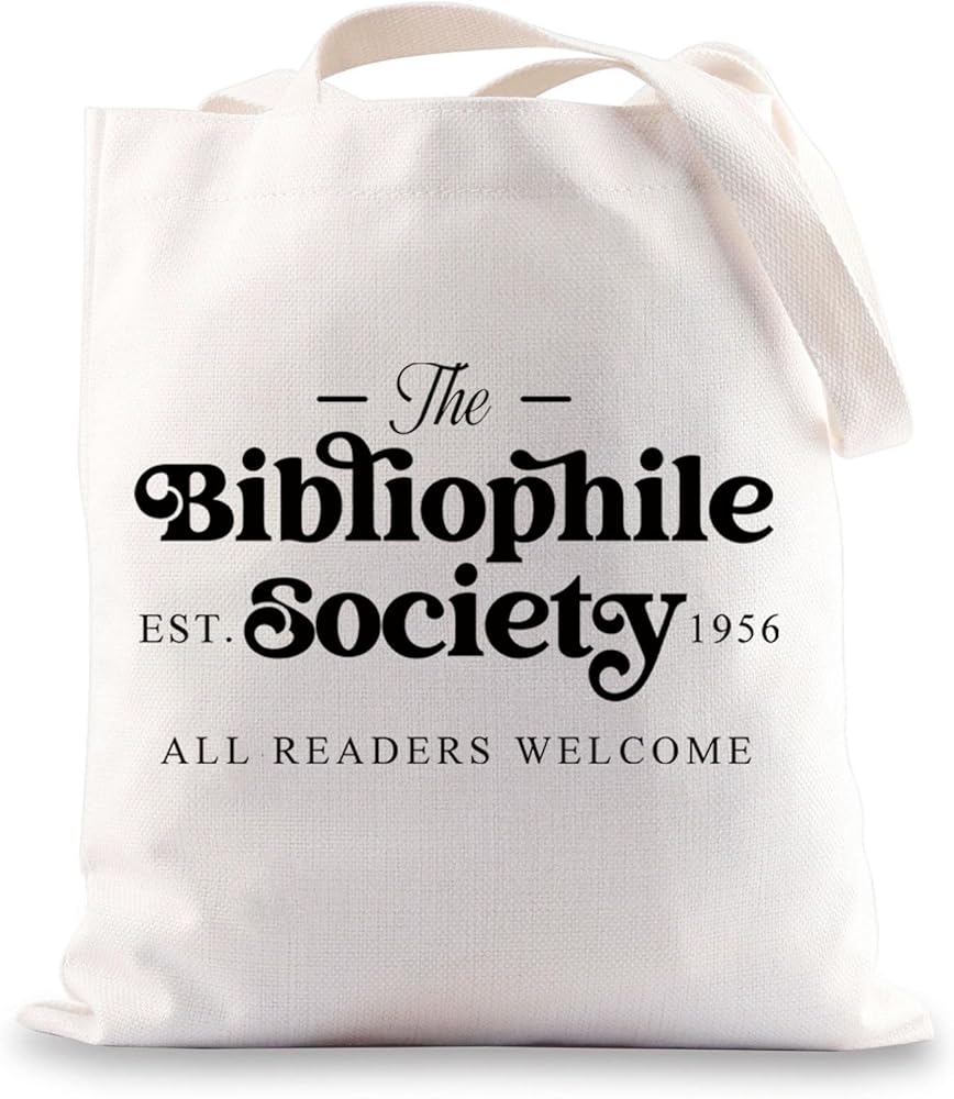 Bibliophile Society Tote Bag Bibliolater Gifts Book Lover Gifts Bookish Gifts Booktrovert Librarian Tote Bag