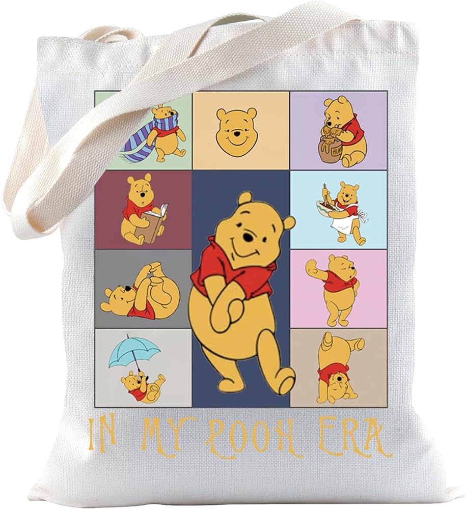 Bear Tote Bag Cartoon Bear Merch Gift For Bear Lovers Bear Magic Kingdom Travel Bag Mama Bear Gift