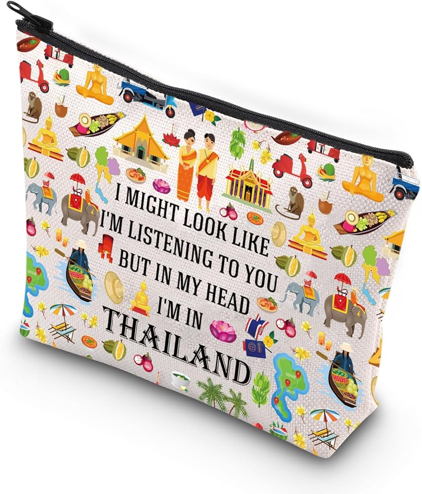Thailand Travel Tote Bag Thailand Travel Culture Reusable Shopping Bag Thailand Welcome Bag Thailand Souvenir Gift