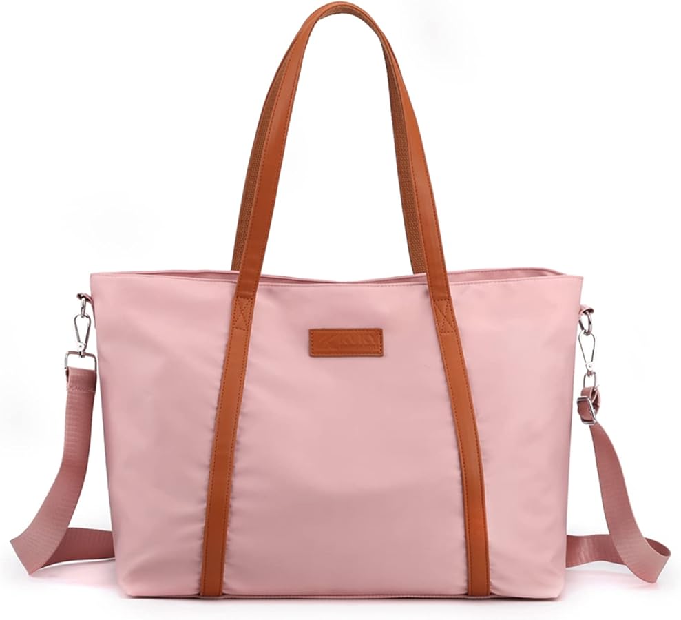 PORRASSO Laptop Tote Bag Women Briefcase Casual Shoulder Bag Fit 15.6 Inch Laptop