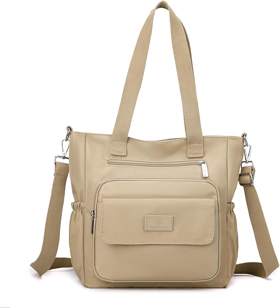 Tote Bag for Women with Zipper, Large Tote Bags with Compartments, Laptop Work Crossbody Shoulder Bag Travel Handbag