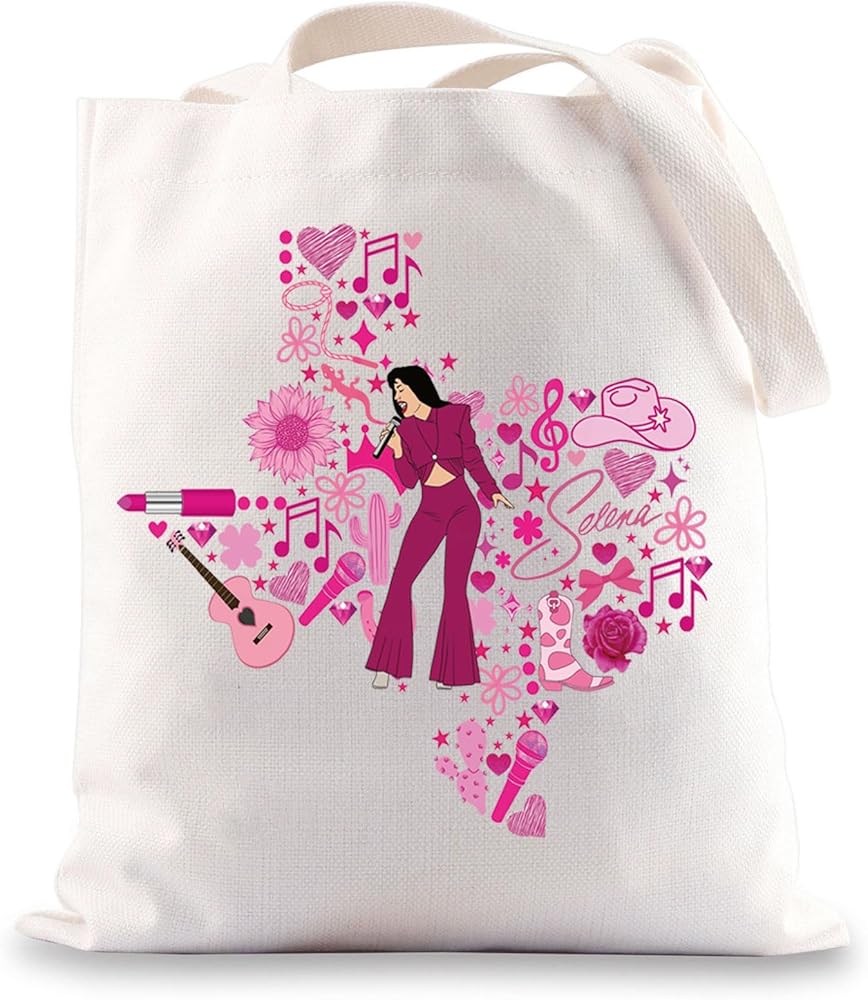 Singer Fans Tote Bag Tejano Music Lovers Gift Singer Lyric Shoulder Bag Singer Merchandise Singer Album Gifts