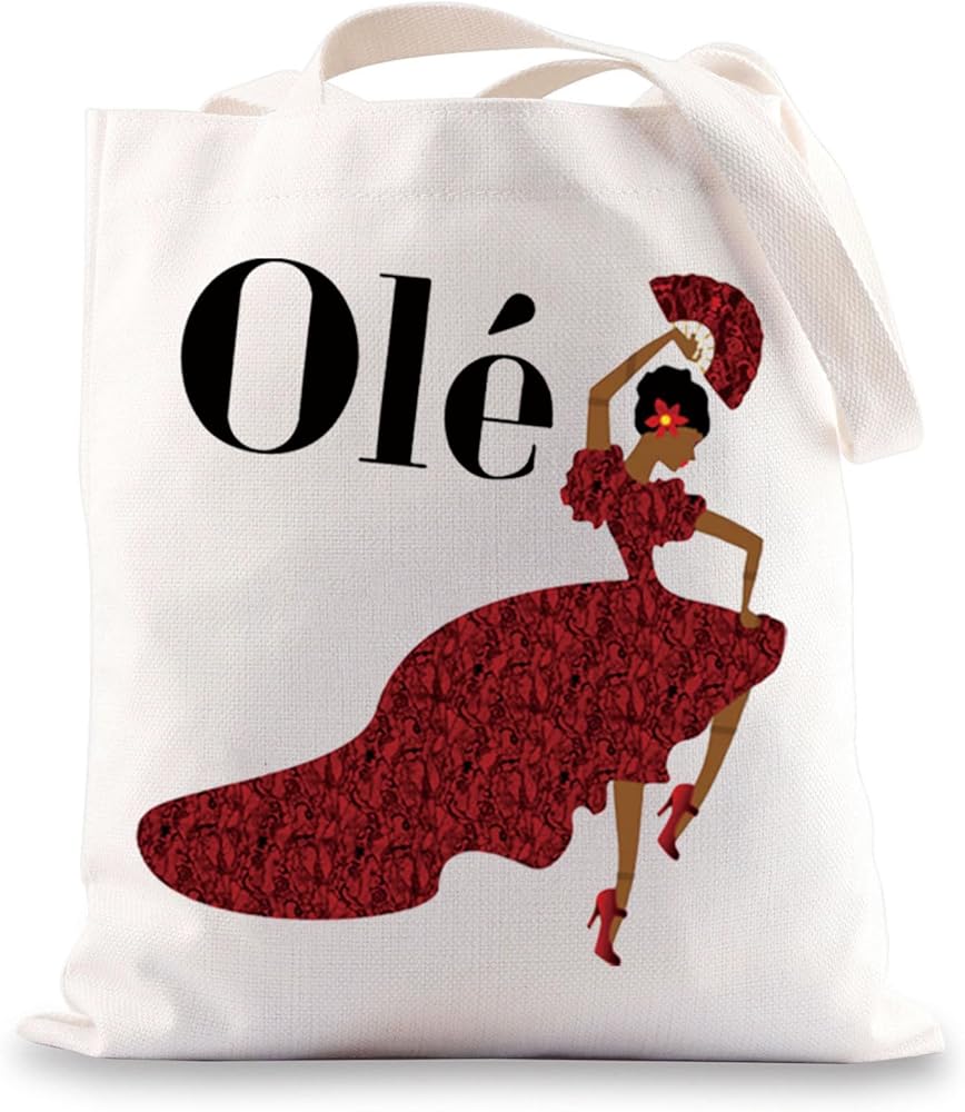 Spanish Flamenco Tote Bag Spanish Flamenco Dancer Gifts Spaniard Dancer Shoulder Bag Flamenco Lover Gifts