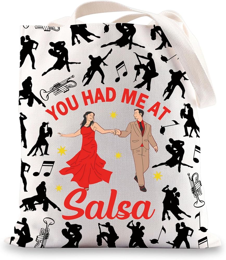 Salsa Dance Tote Bag Salsa Dancer Gifts Salsa Lover Gifts You Had Me At Salsa Bachata Kizomba Salsa Gifts
