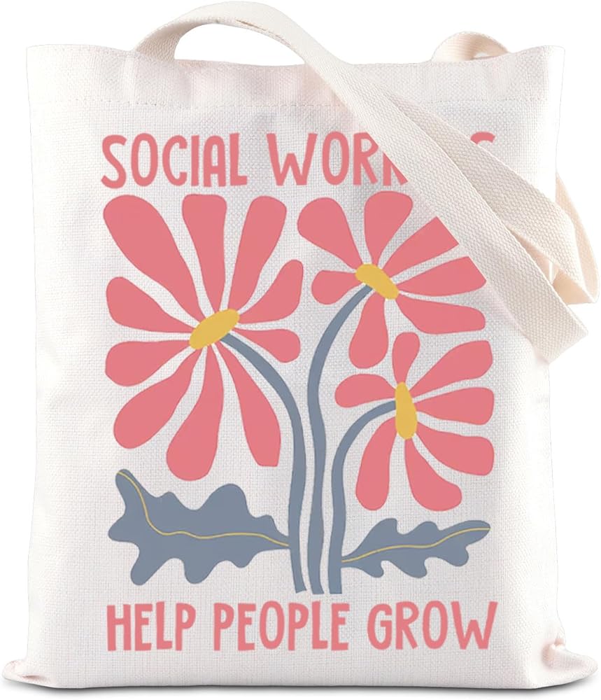 Social Worker Appreciation Gift MSW Team Tote Bag Volunteer Gift Social Work Month Gift BSW Graduation Gift