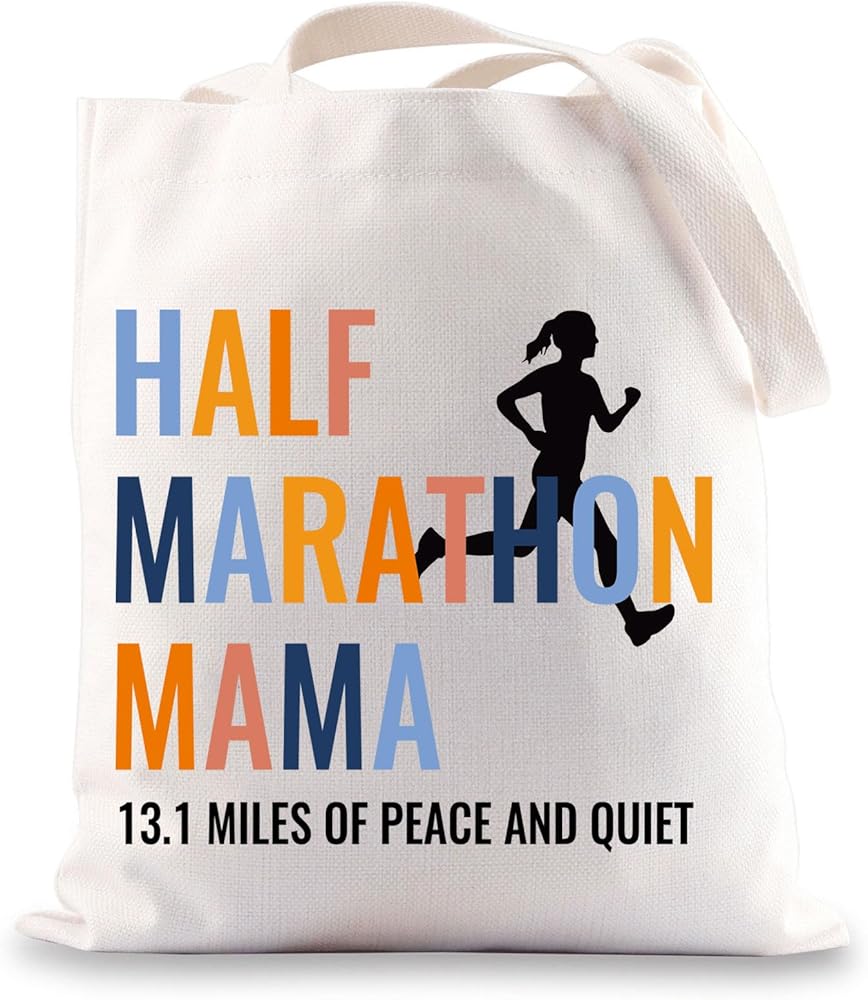 Half Marathon Mama Tote Bag Marathoner Gift Marathon Runner Gifts Marathon Mama Shoulder Bag Half Marathon Finisher Gifts