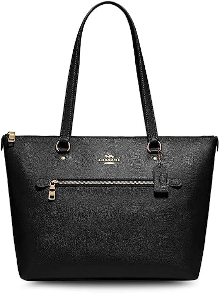 COACH Women's Gallery Leather Tote, Black