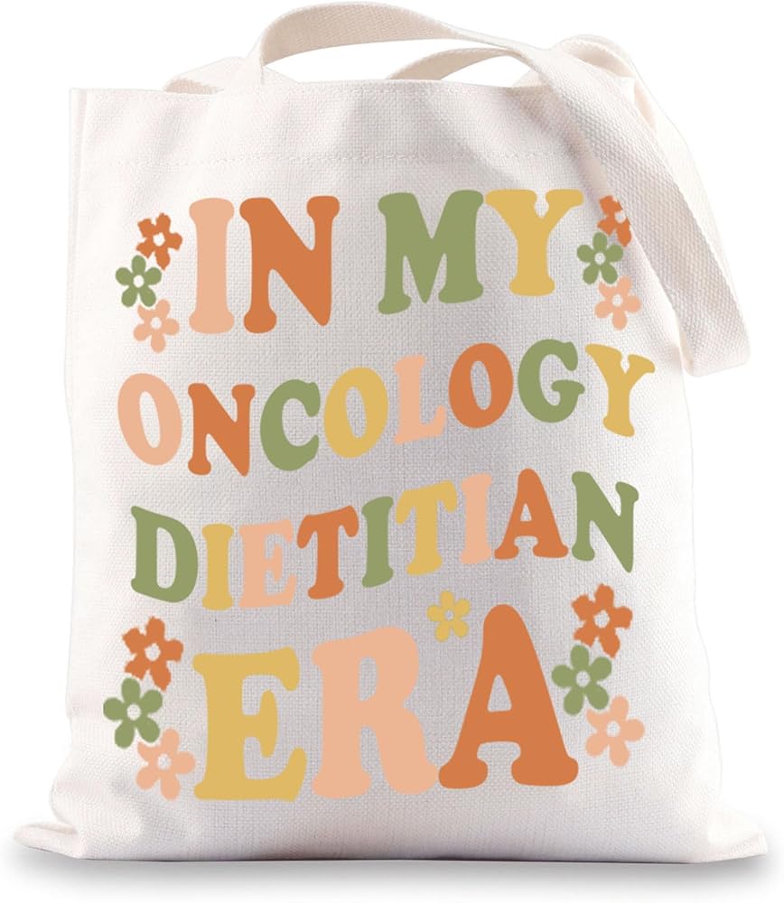 Oncology Dietitian Tote Bag Nutritionist Gifts OD Nurse Gifts In My Oncology Dietitian Era Gifts Oncology Squad Shoulder Bag