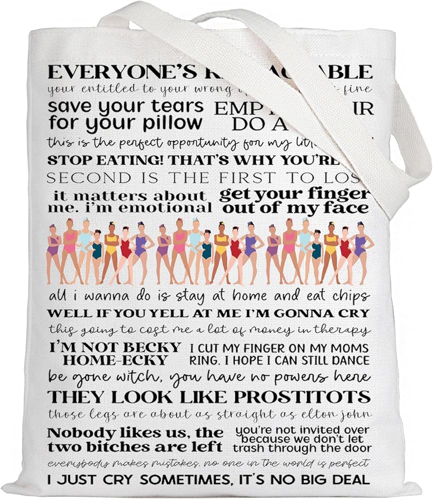 LEVLO Abby Lee Tote Bag Dance Mom Fans Gift Dance Mom Quotes Shoulder Bag For TV Show Fans