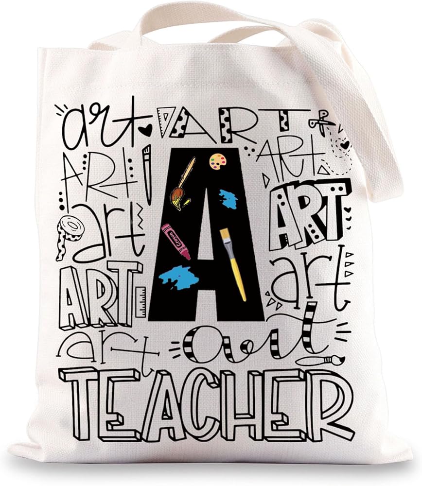 Art Teacher Tote Bag Art Teacher Gifts Artist Shoulder Bag Art Lover Gifts Painting Lover Painter Tote Bag