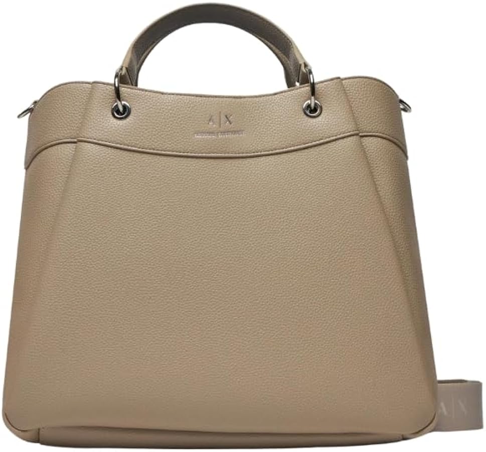 A｜X ARMANI EXCHANGE Wave Large Tote with Webb Strap