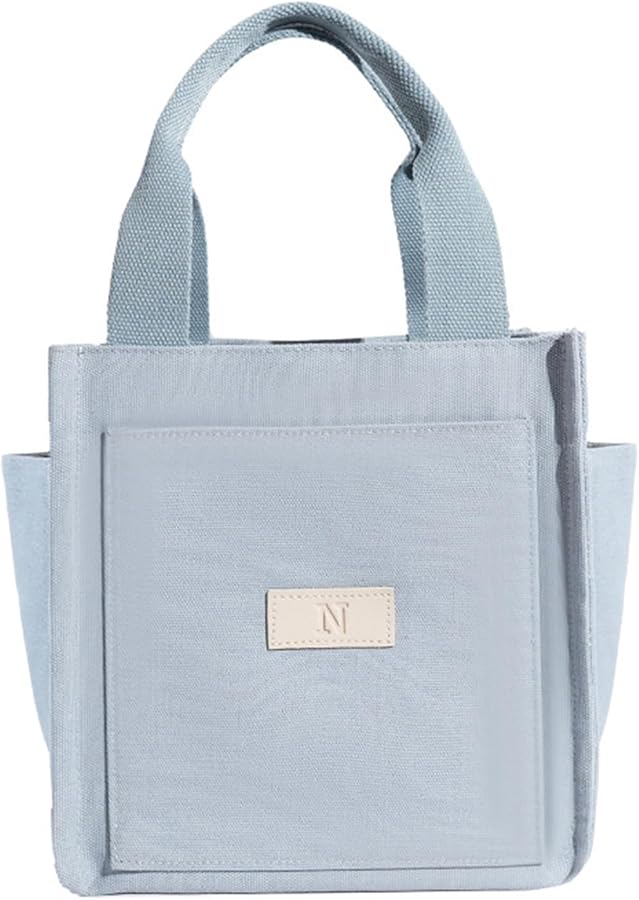 Japanese Women's Canvas Purse Casual Handbag Multi-Pocket Top Handle Work Satchel Bags