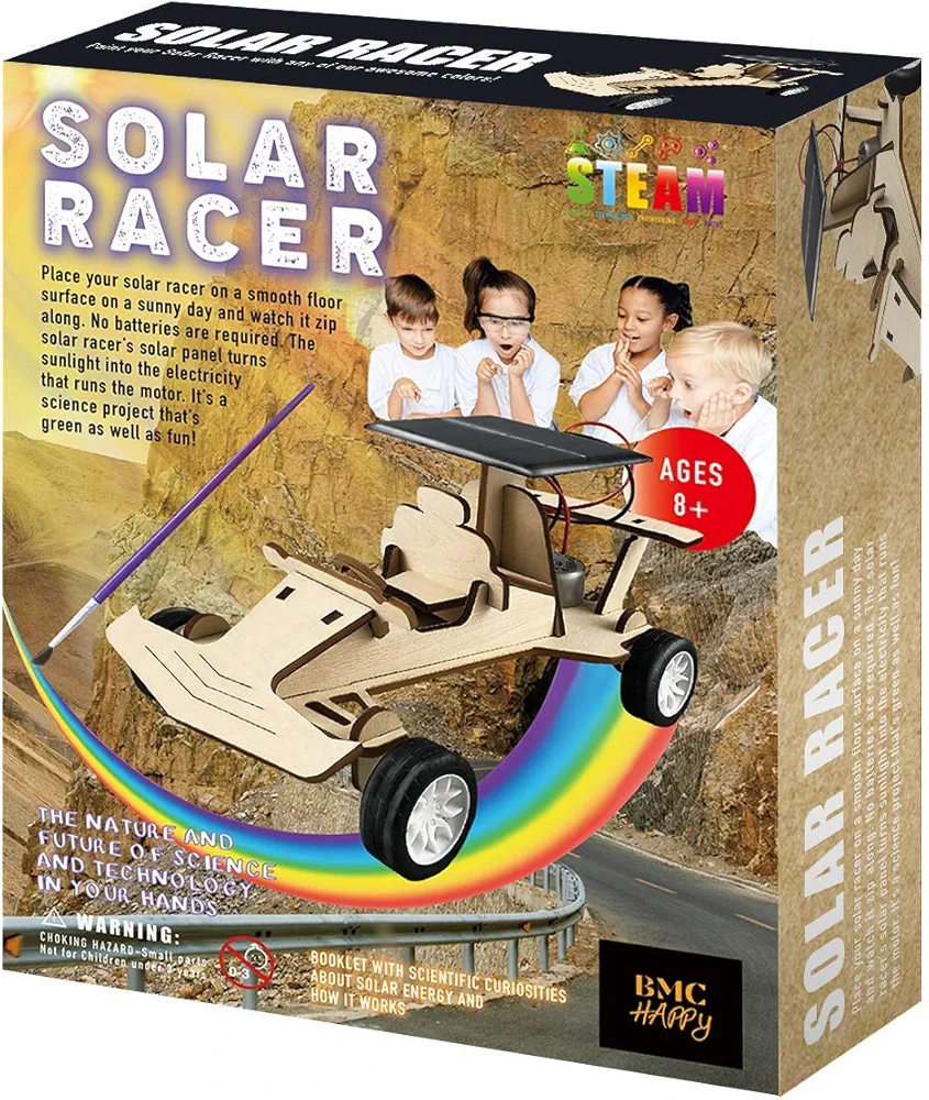 Solar Race Car | Craft for Boys and Girls | Build a Solar-Powered Race Car | 3D Puzzles | Wooden Craft for Boys and Girls | Stem Kits |