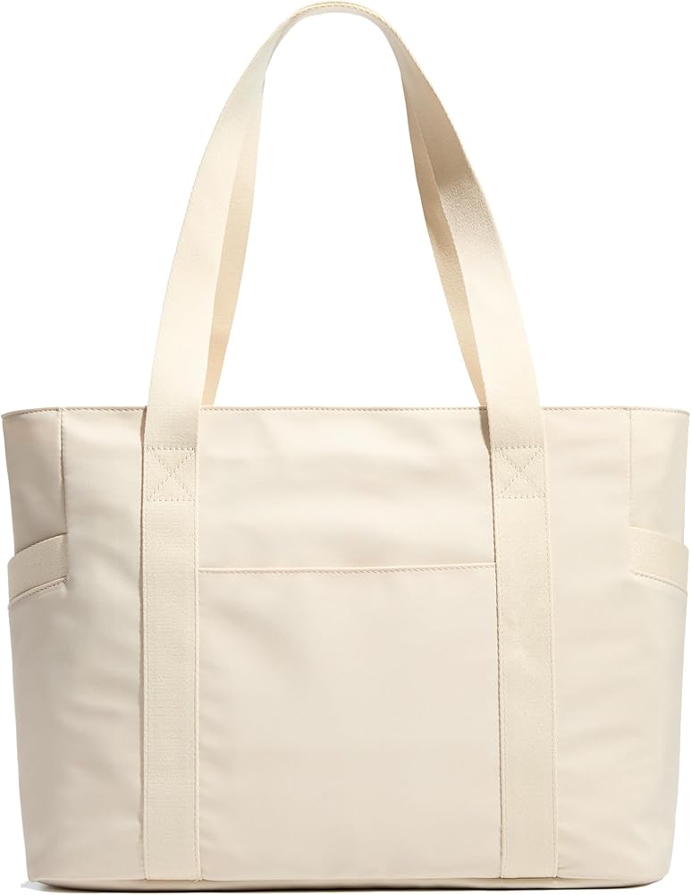 KALIDI Work Bags for Women, Large Tote Bag With Zippered, With 15.6In Laptop Compartments & Trolley Sleeve for Travel, Beach, Work, School, Gym