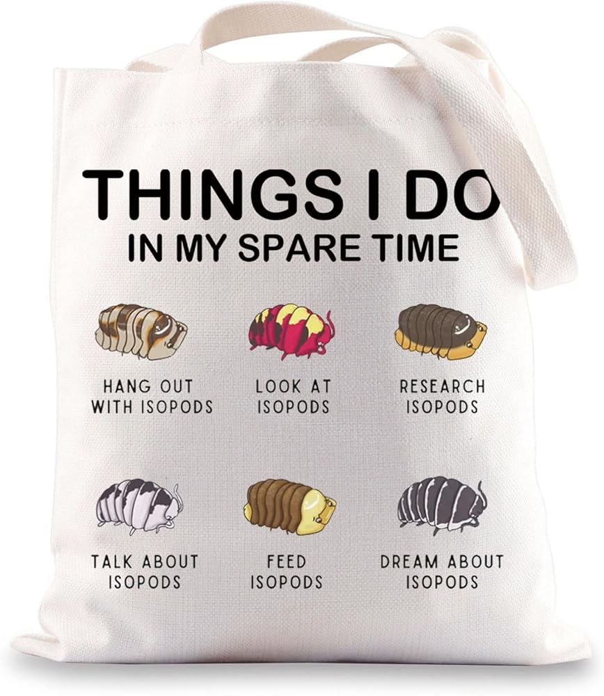 Roly Poly Tote Bag Isopod Gift Entomologist Gift Insect Lover Gift Isopod Tote Bag Insect Pill Bug Gifts