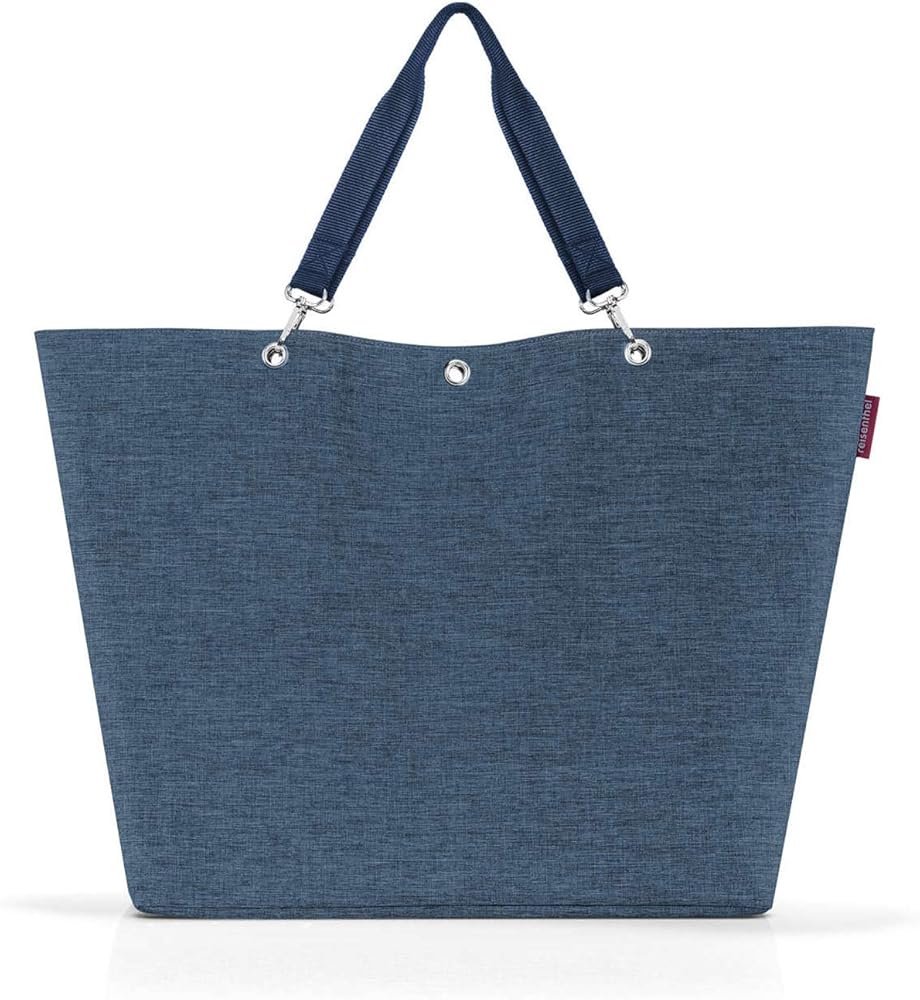 reisenthel Shopper XL, Extra Large Lightweight Tote Bag, Twist Blue