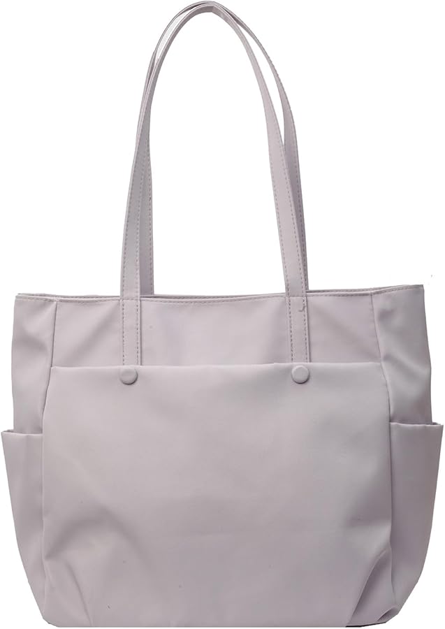 Nylon Shopping Bag for Women Girl Large Capacity Travel Bags Splashproof Handbag Solid Color Bag Shoulder Bags Book