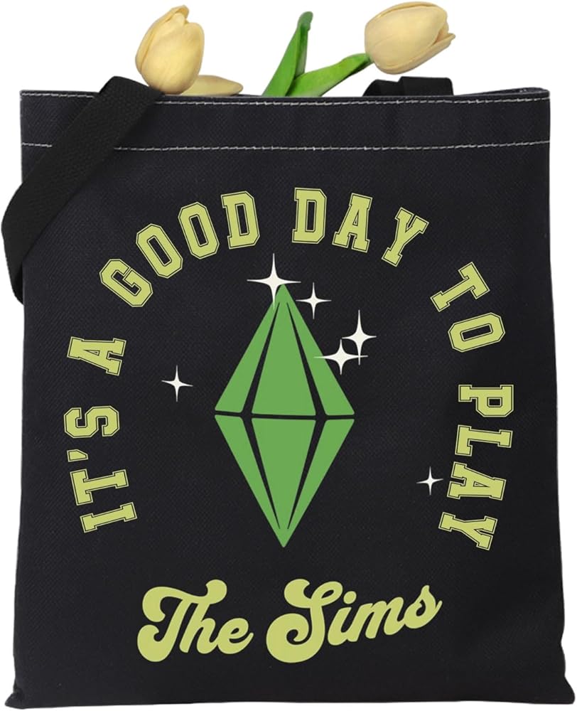 KUIYAI Gamer Tote Bag Game Lover Gift It’s A Good Day To Play Sims Simmers Gift Gaming Gift video Game Gift