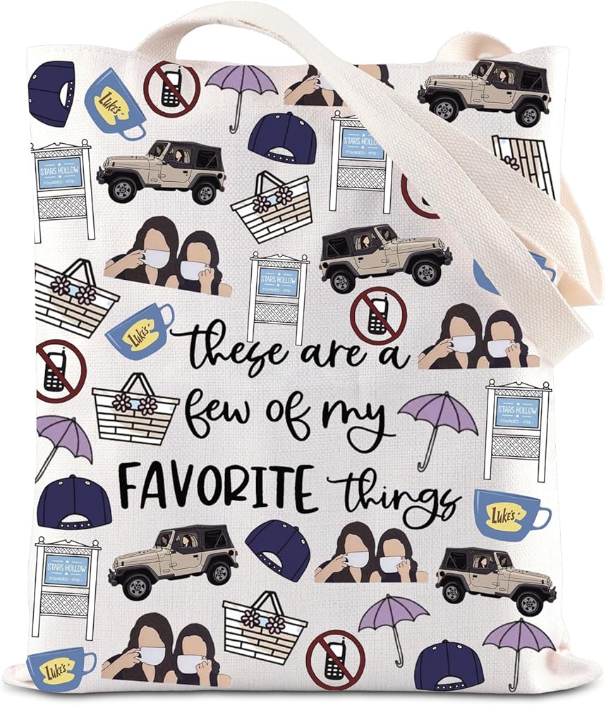 TV Show Inspired Tote Bag Lorelai Rory Fans Gifts Mother Daughter Gift Luke's Fans Gift Dragonfly Inn Shoulder Bag