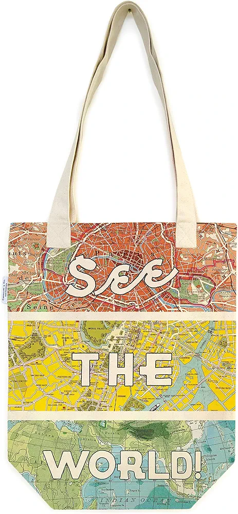Cavallini & Co. See The World Tote Bag